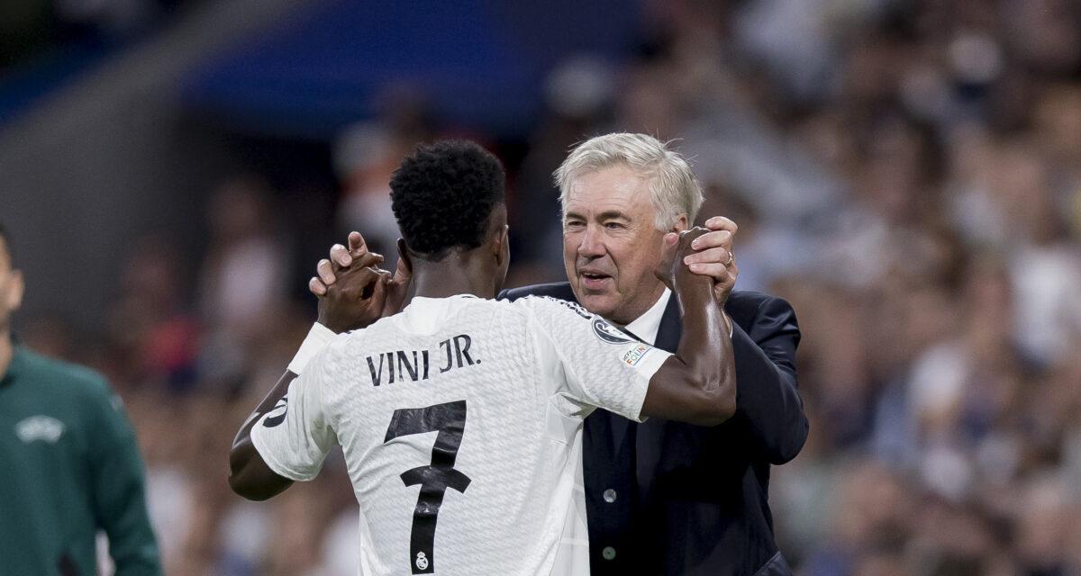 Carlo Ancelotti et Vinicius Junior