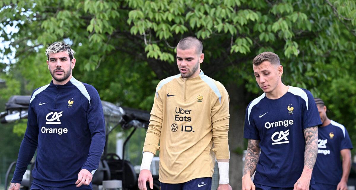 Théo Hernandez, Lucas Chevalier et Lucas Digne